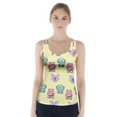 Animals Pastel Children Colorful Racer Back Sports Top by Amaryn4rt