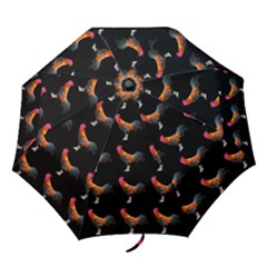 Background Pattern Chicken Fowl Folding Umbrellas by Amaryn4rt