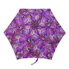 Flowers Abstract Digital Art Mini Folding Umbrellas by Amaryn4rt