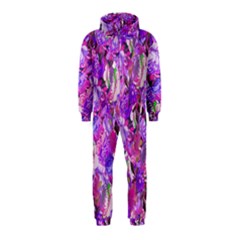 Flowers Abstract Digital Art Hooded Jumpsuit (kids)