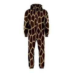 Giraffe Animal Print Skin Fur Hooded Jumpsuit (kids)