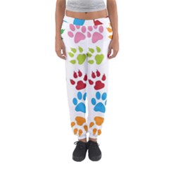 Paw Print Paw Prints Background Women s Jogger Sweatpants by Amaryn4rt