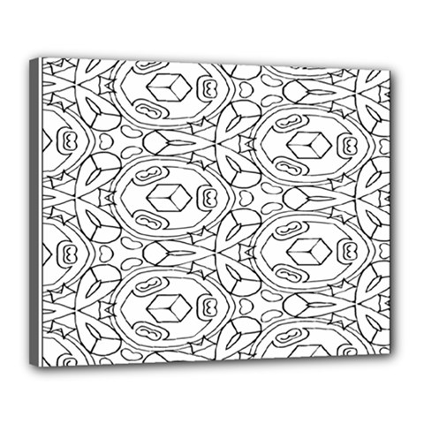 Pattern Silly Coloring Page Cool Canvas 20  X 16  by Amaryn4rt