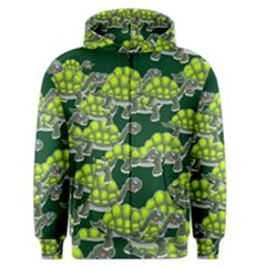 Seamless Tile Background Abstract Turtle Turtles Men s Zipper Hoodie by Amaryn4rt