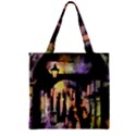 Street Colorful Abstract People Zipper Grocery Tote Bag View2