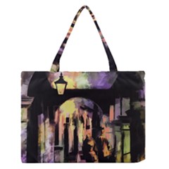 Street Colorful Abstract People Medium Zipper Tote Bag