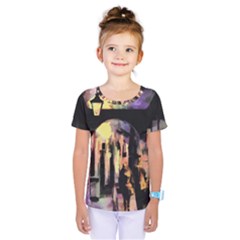 Street Colorful Abstract People Kids  One Piece Tee