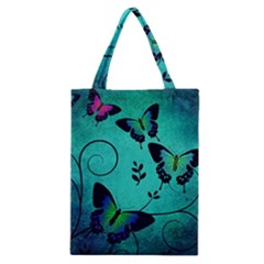 Texture Butterflies Background Classic Tote Bag by Amaryn4rt