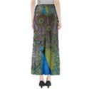 Peacock Feather Beat Rad Blue Maxi Skirts View2