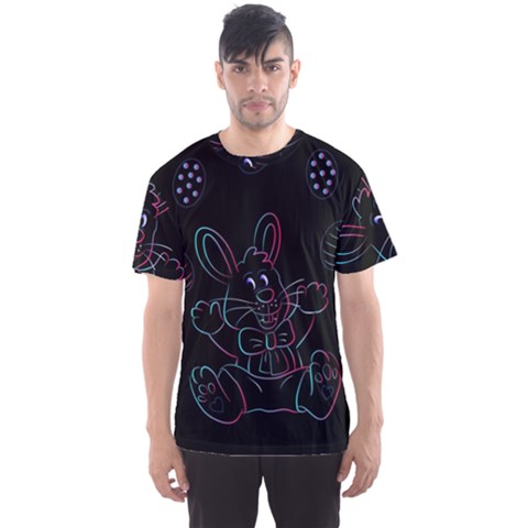 Easter Bunny Hare Rabbit Animal Men s Sport Mesh Tee by Amaryn4rt