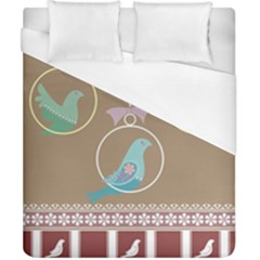 Isolated Wallpaper Bird Sweet Fowl Duvet Cover (california King Size) by Amaryn4rt