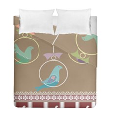 Isolated Wallpaper Bird Sweet Fowl Duvet Cover Double Side (full/ Double Size) by Amaryn4rt