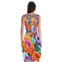 Flowers Artwork Art Digital Art Sleeveless Chiffon Dress   View2