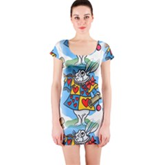 Seamless Repeating Tiling Tileable Short Sleeve Bodycon Dress