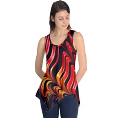 Abstract Fractal Mathematics Abstract Sleeveless Tunic by Amaryn4rt