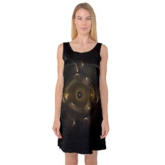 Abstract Fractal Art Artwork Sleeveless Satin Nightdress