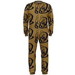 Abstract Swirl Background Wallpaper OnePiece Jumpsuit (Men) 