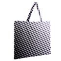 Background Wallpaper Texture Lines Dot Dots Black White Zipper Large Tote Bag View2