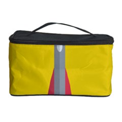 Plane Rocket Space Yellow Cosmetic Storage Case