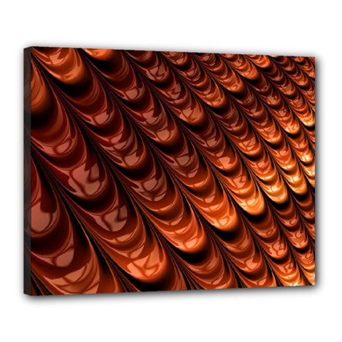 Brown Fractal Mathematics Frax Canvas 20  X 16  by Amaryn4rt