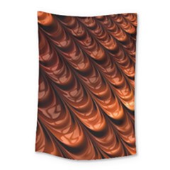 Brown Fractal Mathematics Frax Small Tapestry by Amaryn4rt