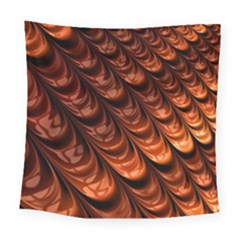 Brown Fractal Mathematics Frax Square Tapestry (large) by Amaryn4rt