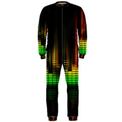 Plaid Light Neon Green Onepiece Jumpsuit (men) 