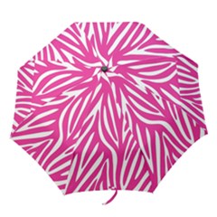 Zebra Skin Pink Folding Umbrellas