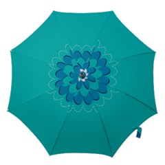 Sea Wave Blue Water Beach Hook Handle Umbrellas (small)