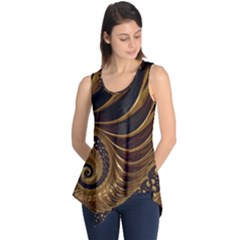 Fractal Spiral Endless Mathematics Sleeveless Tunic