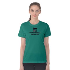 Green I Love My Occupational Therapist  Women s Cotton Tee