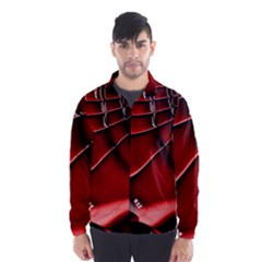 Red Black Fractal Mathematics Abstract Wind Breaker (Men)