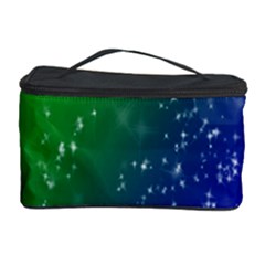 Shiny Sparkles Star Space Purple Blue Green Cosmetic Storage Case