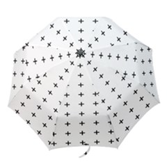 Sign Cross Plus Black Folding Umbrellas