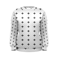 Sign Cross Plus Black Women s Sweatshirt