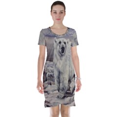 Polar Bear Short Sleeve Nightdress by ArtByThree