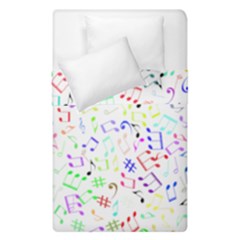 Prismatic Musical Heart Love Notes Rainbow Duvet Cover Double Side (single Size)