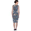 Spring Flower Floral Rose Rain Blue Grey Cloud Water Classic Sleeveless Midi Dress View2