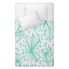 Spring Floral Green Flower Duvet Cover Double Side (single Size)
