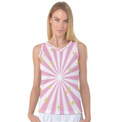 Star Pink Hole Hurak Women s Basketball Tank Top