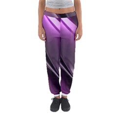 Purple Fractal Mathematics Abstract Women s Jogger Sweatpants