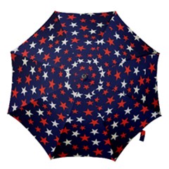 Star Red White Blue Sky Space Hook Handle Umbrellas (medium)