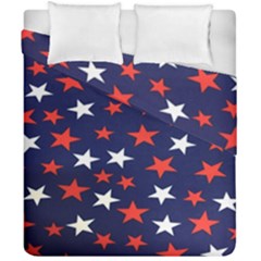 Star Red White Blue Sky Space Duvet Cover Double Side (california King Size)