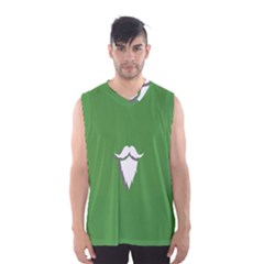 The Dude Beard White Green Men s Basketball Tank Top by Alisyart