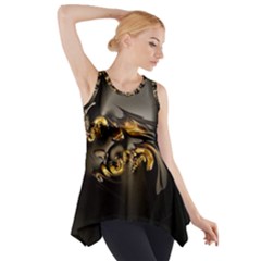 Fractal Mathematics Abstract Side Drop Tank Tunic by Amaryn4rt