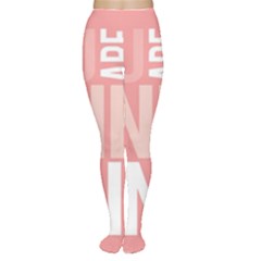 Valentines Day One Only Pink Heart Women s Tights by Alisyart