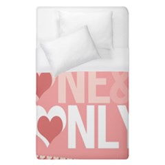 Valentines Day One Only Pink Heart Duvet Cover (single Size)