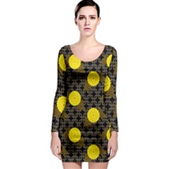 Sunflower Yellow Long Sleeve Bodycon Dress