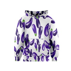 Vegetables Eggplant Purple Kids  Pullover Hoodie by Alisyart