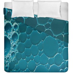 Water Bubble Blue Duvet Cover Double Side (king Size)